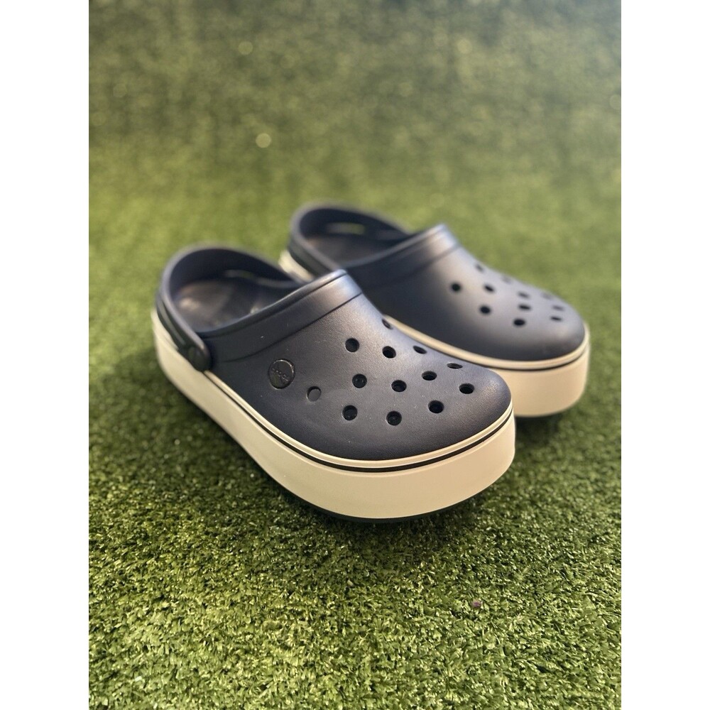 Iconic Crocs Bae Comfort Clogs Slides Sandals Women’s 8 Men’s 6 Blue Shoes - Picture 6 of 12